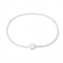 Pulseira de clipe europeu 16cm Fecho liso