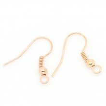 Suporte para brincos N°15 Gancho dourado x 5 pares.