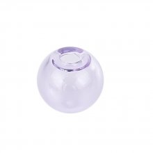 10 bolas de vidro redondas de 12 mm Roxo para encher