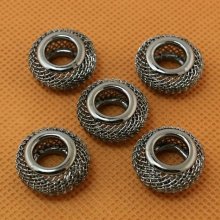 Conjunto de 4 peças de contas Gunmetal