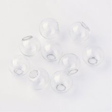 Bolas de vidro redondas 18mm 50 peças para encher