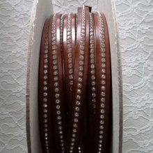 Bruno 10 mm de fio de couro Swarovski por 20 cm