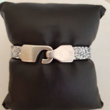 Fecho de gancho Zamak para couro 10 mm