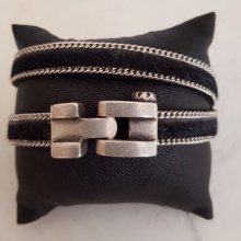 Fecho de gancho Zamak para couro 10 mm