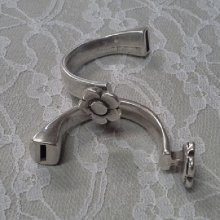 Meia Pulseira em Zamak 10 mm x 2,5 mm