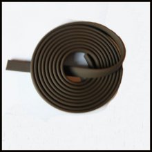 1 metro de cordão de pvc plano 5,8 x 1,9 mm castanho