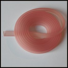 1 metro de cordão de pvc plano 5,8 x 1,9 mm cor-de-rosa antigo