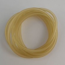 1 metro de cordão de pvc oco de 3 mm Champanhe