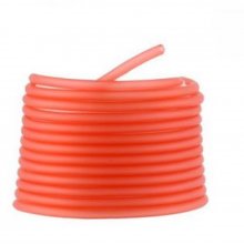 1 metro de fio oco de pvc 3 mm vermelho claro
