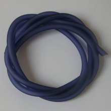 1 metro de fio oco de pvc 5 mm azul Montana