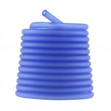 1 metro de fio oco de pvc 5 mm azul médio