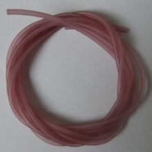 1 metro de fio oco de pvc 5 mm ameixa