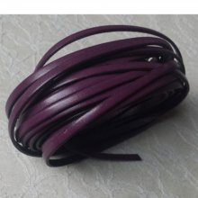 Couro de ameixa 05 mm Liso por 20 cm