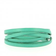Couro esmeralda 06 mm liso por 20 cm