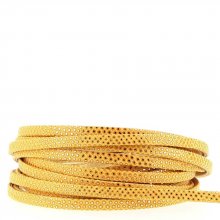 Bracelete de lagarto de 1 metro Amarelo/Dourado 05 mm
