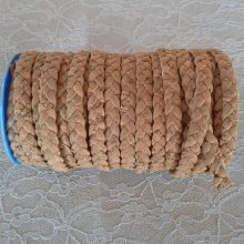 Cortiça entrançada plana de 10 mm por 20 cm.