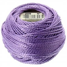 Contas de algodão para bordar, Lilás, em carretel, DMC n.º 5 - 10 g