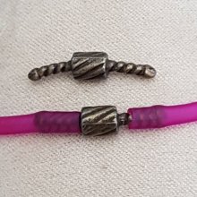 Fecho de cordão de pvc oco de 3 mm