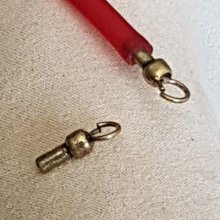 Fecho de cordão de pvc oco de 5 mm