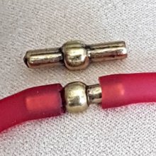Fecho de cordão de pvc oco de 5 mm