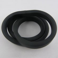 0,50 Cm PVC rectângulo oco Preto