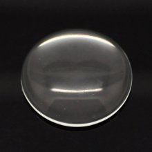 Cabochão redondo 35 mm em lupa transparente N°14