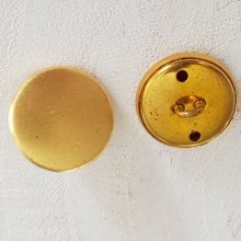 Botão dourado redondo de 18 mm N°03