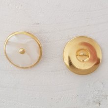 Botão dourado de 23 mm n.º 09 redondo