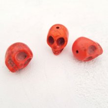 Lote 07 Crânios de Howlite coloridos 18 mm