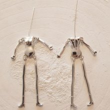 Corpo de boneca em metal prateado 12,5 cm