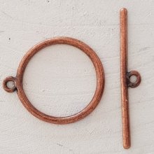Fecho de báscula padrão redondo em bronze N°23