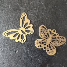 Carimbo de bronze com filigrana de borboleta N°06