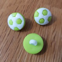 Botão de futebol de fantasia para crianças n.º 13 verde claro