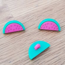 Botão fantasia melancia padrão para crianças n.º 05 fushia