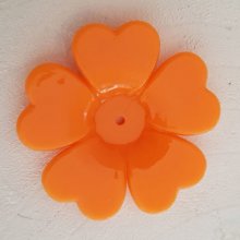Flor sintética N°01-01 cor-de-laranja