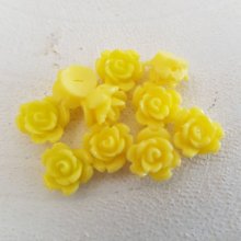 Flor sintética 09 mm N°01-07 Amarelo claro