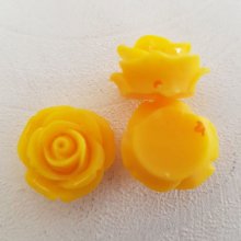 Flor sintética 20 mm N°01-08 Amarelo escuro