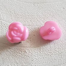 Botão fantasia, crianças, bebés Padrão floral N°01-11 Rosa