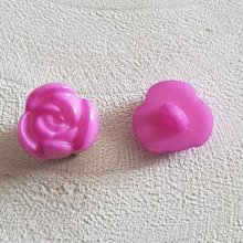 Botões de fantasia para crianças e bebés Desenho de flores N°01-13 Roxo