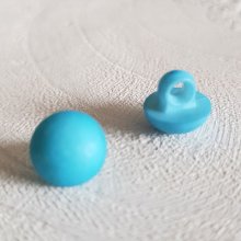 Botões de fantasia para crianças e bebés Padrão meia bola N°04-01 Azul
