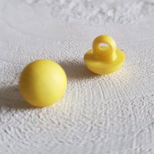 Botões de fantasia para crianças e bebés Padrão meia bola N°04-07 Amarelo