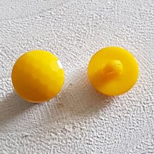 Botões de fantasia para crianças e bebés Padrão facetado plano N°05-01 Amarelo 01