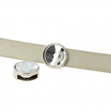 10 mm Passagem de Zamak N°09 Prata