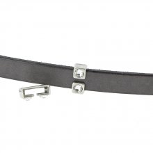 10 mm Passagem de Zamak N°23 Prata