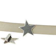 10 mm Passagem de Zamak N°49 Prata