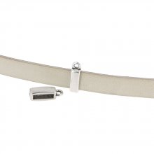10 mm Passagem de Zamak N°20 Prata