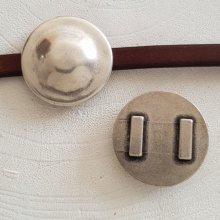 13 mm Passagem de Zamak N°14 Prata