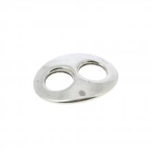 10 mm Conector de Zamak N°01 Prata