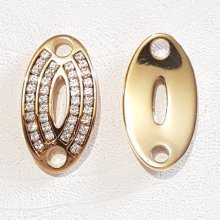 04 mm Conector de Zamak N°03 Ouro