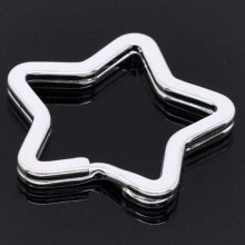 Porta-chaves em forma de estrela 34 x 33 mm